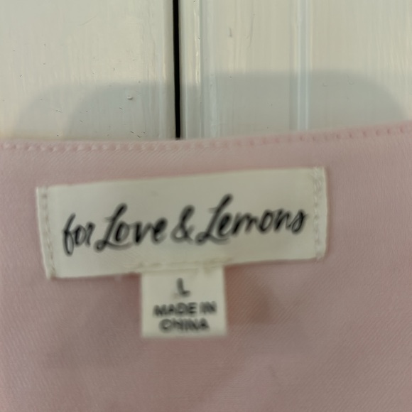 NWOT For Love & Lemons Pink Vest Large - Picture 3 of 6